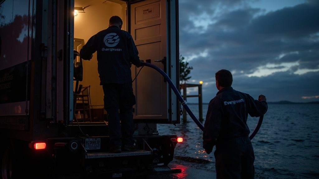 Fast emergency water extraction for west seattle h