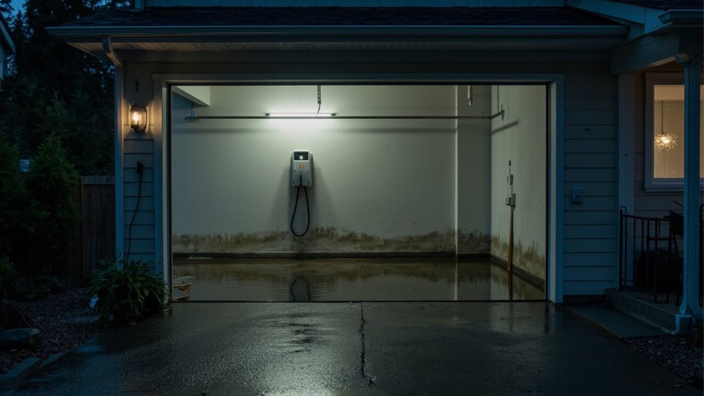 Safety first dealing with flooded ev charging stat