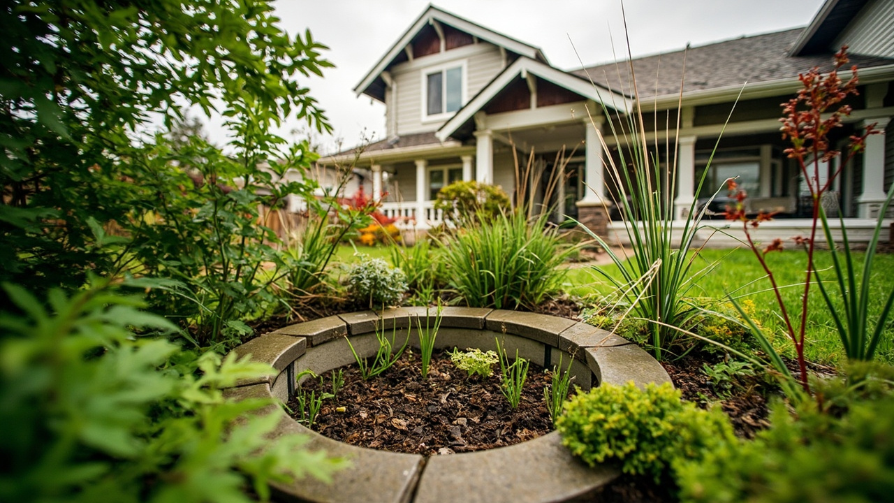 Using Rain Gardens and Native Plants to Manage Yard Drainage in Bitter Lake
